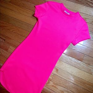 Neon Pink Mini Dress